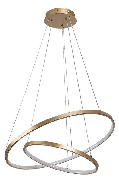 Rabalux Zlaté závěsné LED svítidlo Beliza 600mm 75W CCT s DO 72348