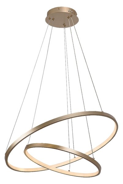 Rabalux Zlaté závěsné LED svítidlo Beliza 600mm 75W CCT s DO 72348