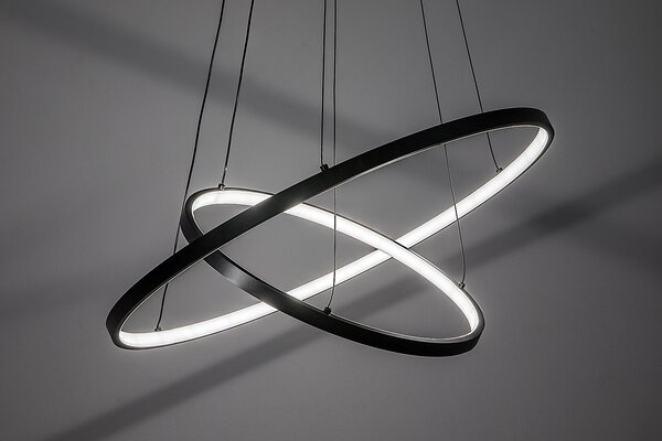 Rabalux Černé závěsné LED svítidlo Beliza 600mm 75W CCT s DO 72345