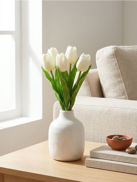 Sinsay - Okrasná rostlina – tulipány - krémová