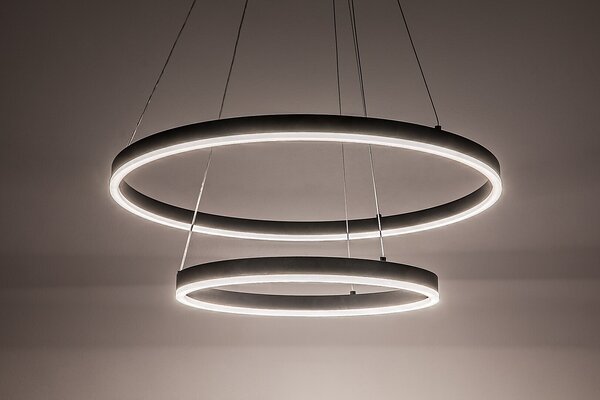 Rabalux Černé závěsné LED svítidlo Isaure 600mm 80W CCT s DO 72305