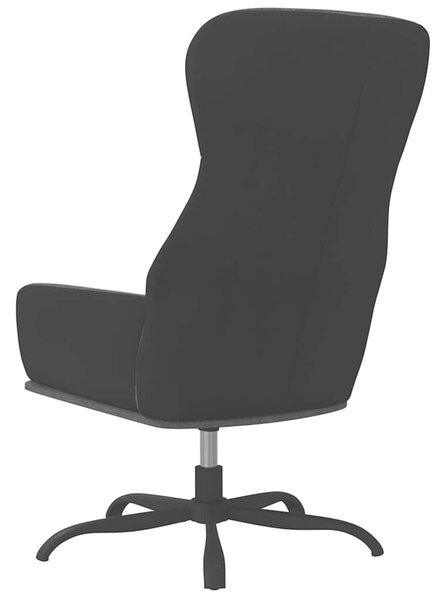 Relaxační křeslo tmavě šedé textil 341092