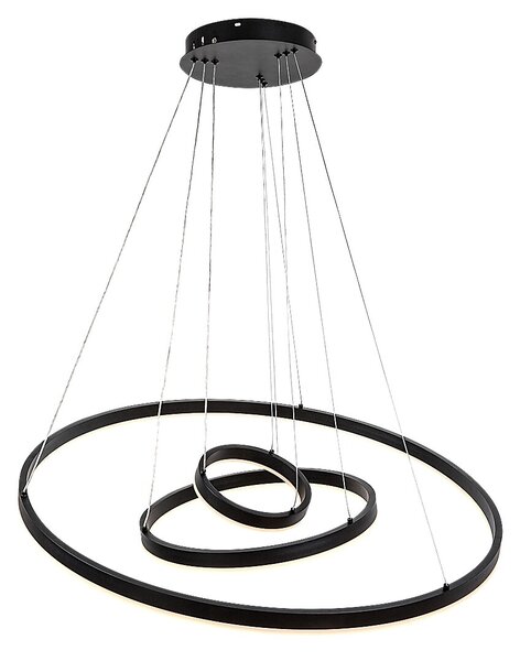 Rabalux Černé závěsné LED svítidlo Isaure 800mm 100W CCT s DO 72306