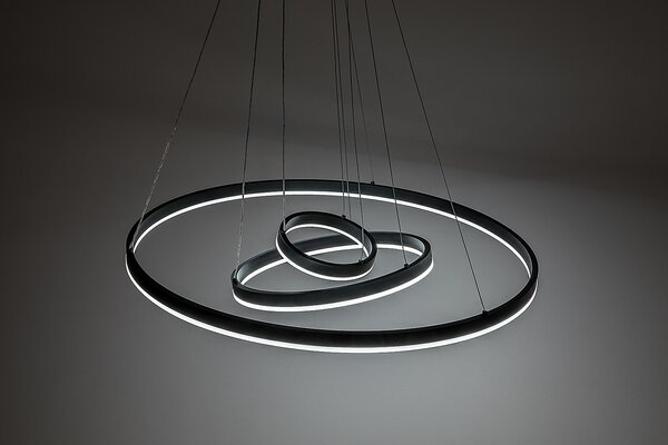 Rabalux Černé závěsné LED svítidlo Isaure 800mm 100W CCT s DO 72306
