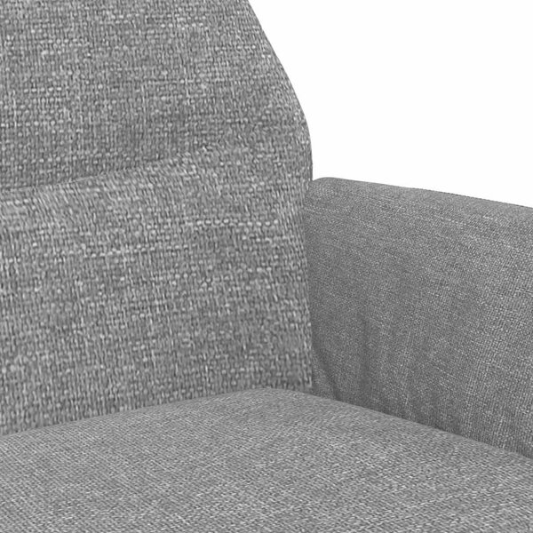Relaxační křeslo světle šedé textil 341091
