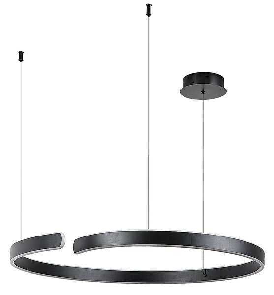 Rabalux Černé závěsné LED svítidlo Silnora 760mm 45W CCT 72115
