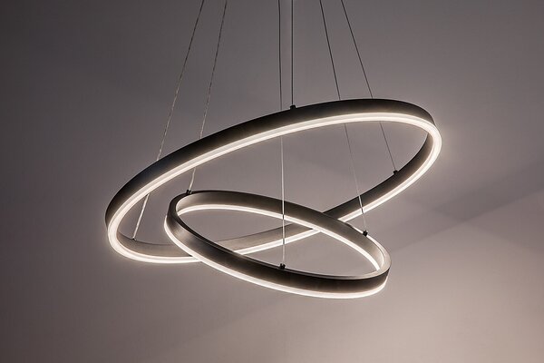 Rabalux Černé závěsné LED svítidlo Isaure 600mm 80W CCT s DO 72305