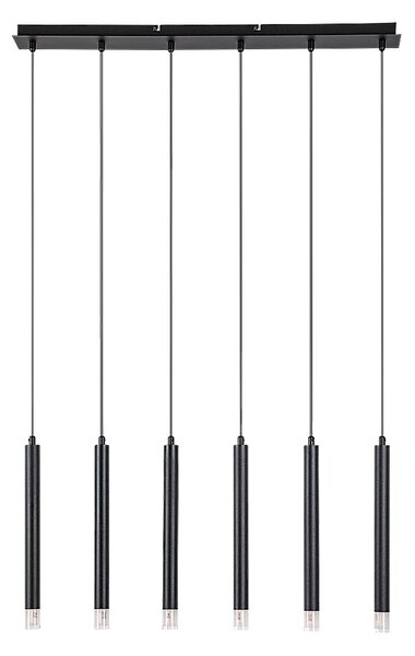 Rabalux Černý závěsný lustr Ramira pro žárovku 6x G9 72362