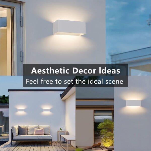 Brilagi - LED Venkovní nástěnné svítidlo DONNANI LED/7W/230V 20 cm bílá IP44