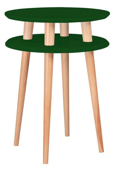 Tmavě zelený odkládací stolek Ragaba Ufo, ⌀ 45 cm