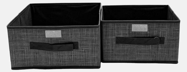 Sinsay - Skládací úložné boxy s uchyty 2 pack - šedá