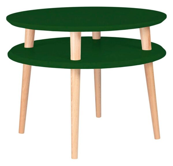 Tmavě zelený konferenční stolek Ragaba Ufo, ⌀ 57 cm