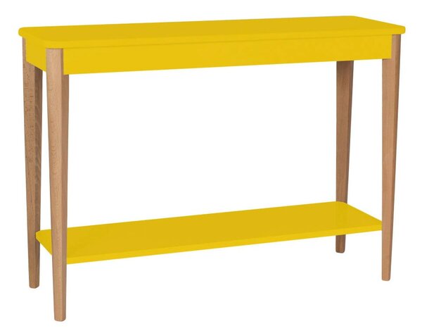 Žlutý konzolový stolek Ragaba Ashme, šířka 105 cm