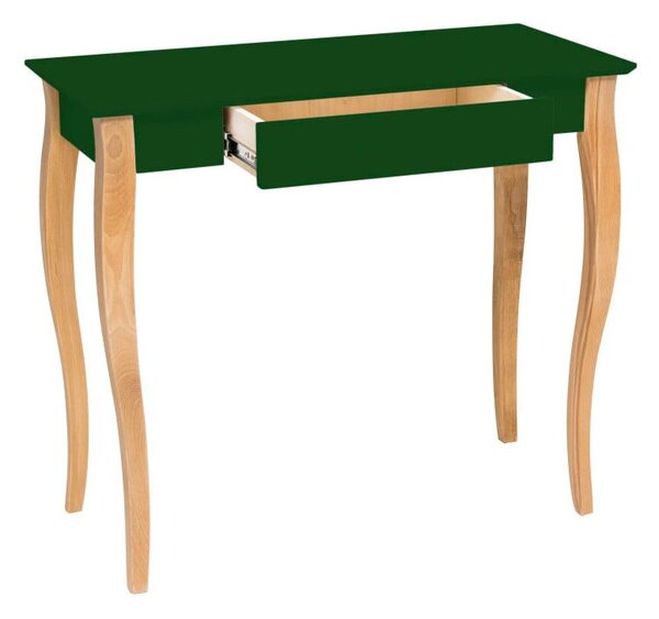 Tmavě zelený psací stůl Ragaba Lillo, šířka 85 cm