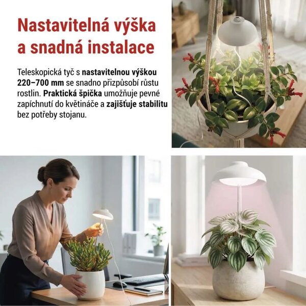 EMOS Bílá LED pěstební lampička 5W Z7901