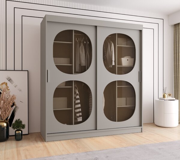 Šatní skříň 180 cm Boomer 2 (kašmír). Akce -20%