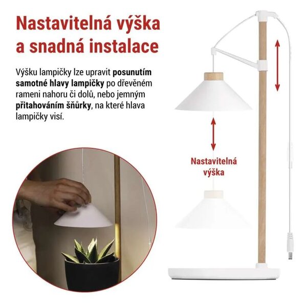 EMOS Bílá LED pěstební lampička 7W Z7905