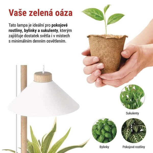 EMOS Bílá LED pěstební lampička 7W Z7905
