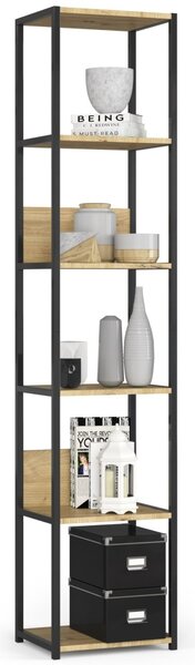Ak furniture Regál LOFT 40 cm černý/dub artisan
