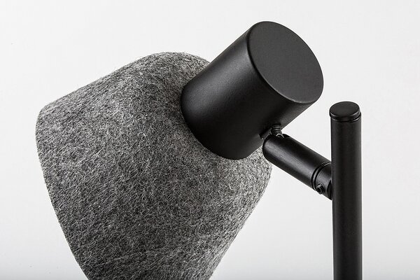 Rabalux Šedá stolní lampa Farelia pro žárovku E14 74018