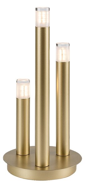 Rabalux Zlatá stolní lampa Ramira pro žárovku 3x G9 74366
