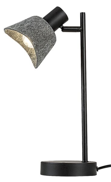 Rabalux Šedá stolní lampa Farelia pro žárovku E14 74018