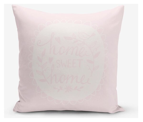 Povlak na polštář s příměsí bavlny Minimalist Cushion Covers Home Sweet Home, 45 x 45 cm