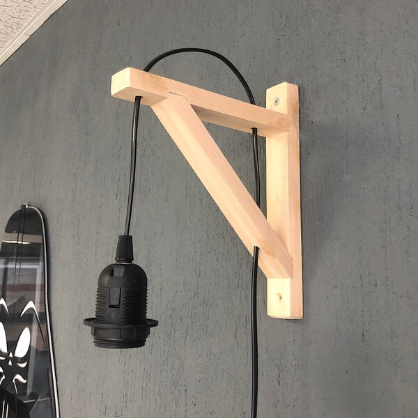 Opviq Nástěnná lampa Popu černá