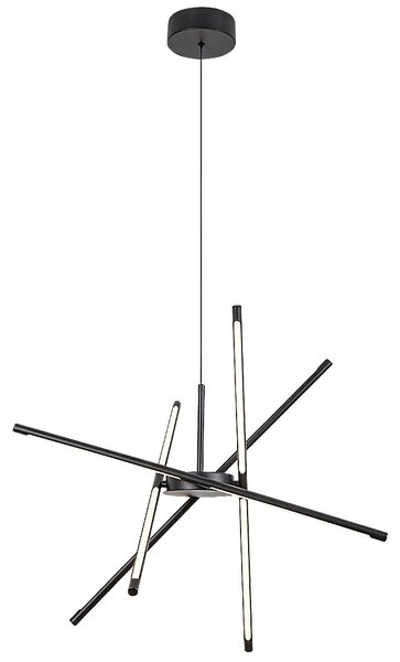 Rabalux Černé závěsné LED svítidlo Henli2 660mm 40W 72338