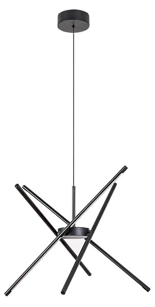 Rabalux Černé závěsné LED svítidlo Henli2 660mm 40W 72338