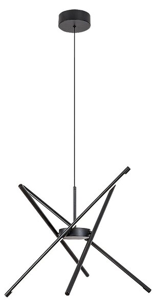 Rabalux Černé závěsné LED svítidlo Henli2 660mm 40W 72338