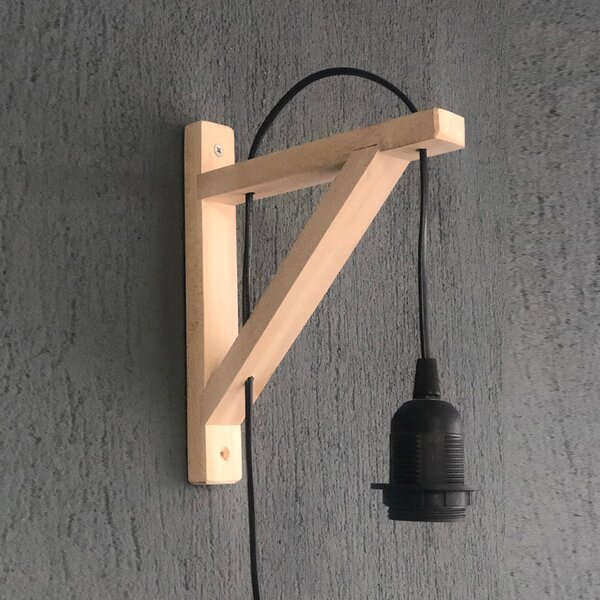 Opviq Nástěnná lampa Popu černá