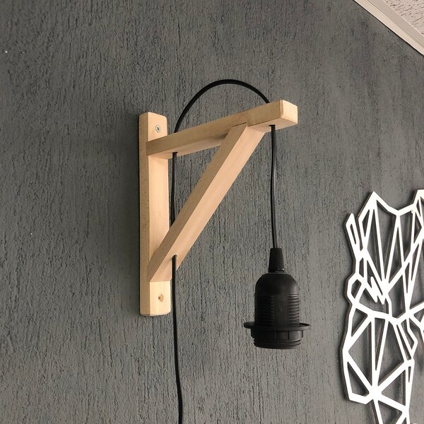 Opviq Nástěnná lampa Popu černá