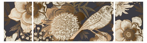 Obraz - Zlatá zahrada (170x50 cm)