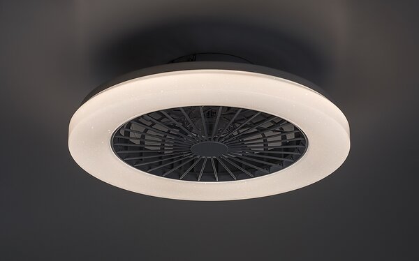 Rabalux Bílé stropní LED svítidlo s ventilátorem Dalfon2 485mm 48W RGB+CCT s DO 71333