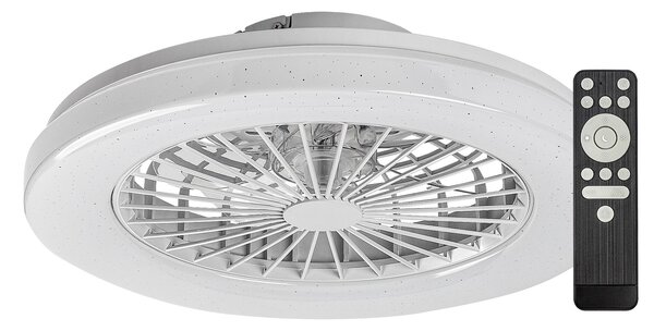 Rabalux Bílé stropní LED svítidlo s ventilátorem Dalfon2 485mm 48W RGB+CCT s DO 71333