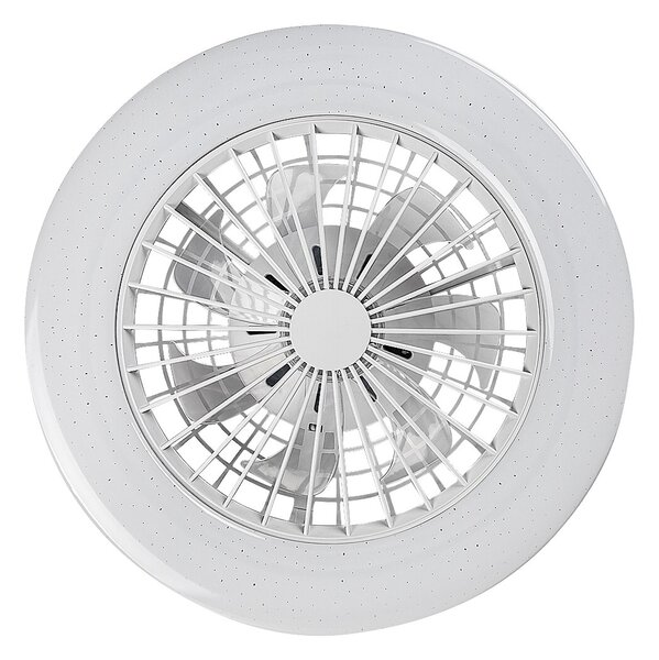 Rabalux Bílé stropní LED svítidlo s ventilátorem Dalfon2 485mm 48W RGB+CCT s DO 71333