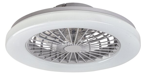 Rabalux Bílé stropní LED svítidlo s ventilátorem Dalfon2 485mm 48W RGB+CCT s DO 71333