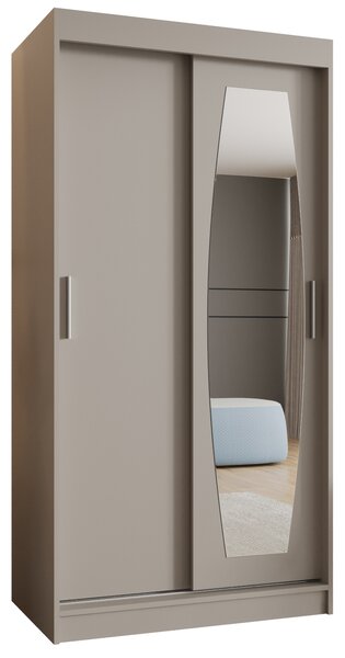 Šatní skříň 100 cm Rosaria (kašmír). Akce -21%