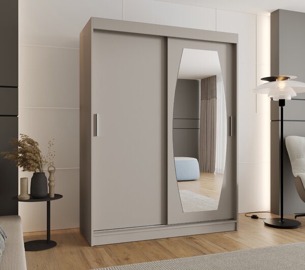 Šatní skříň 150 cm Rosaria (kašmír). Akce -21%
