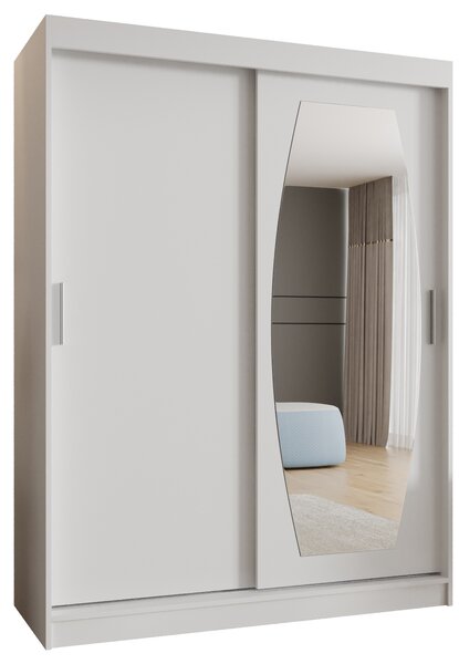 Šatní skříň 150 cm Rosaria (bílá). Akce -21%