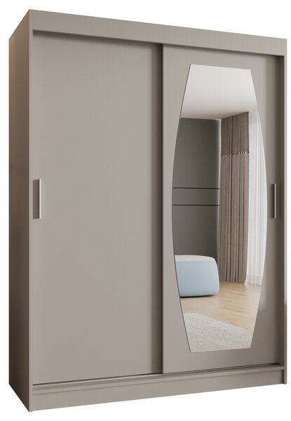 Šatní skříň 150 cm Rosaria (kašmír). Akce -21%