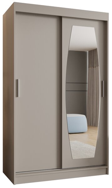 Šatní skříň 120 cm Rosaria (kašmír). Akce -21%
