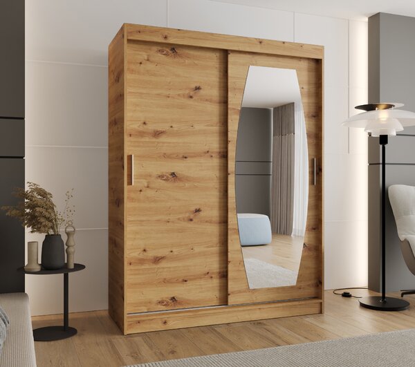 Šatní skříň 150 cm Rosaria (dub artisan). Akce -21%