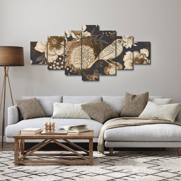 Obraz - Zlatá zahrada (210x100 cm)