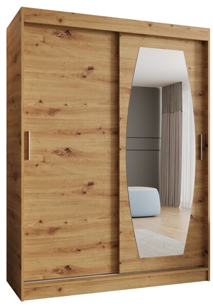 Šatní skříň 150 cm Rosaria (dub artisan). Akce -21%