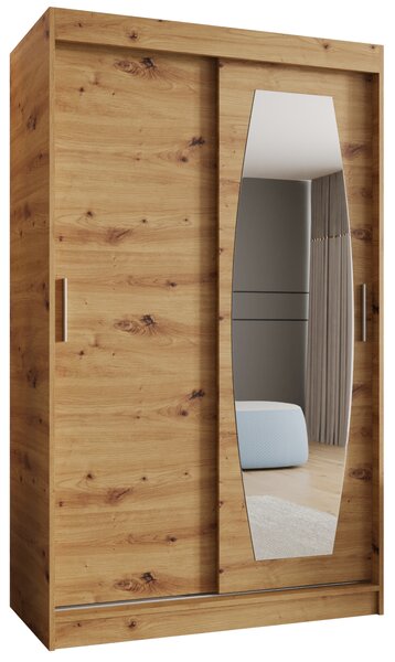 Šatní skříň 120 cm Rosaria (dub artisan). Akce -21%