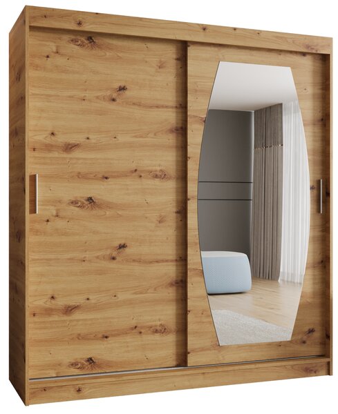 Šatní skříň 180 cm Rosaria (dub artisan). Akce -20%