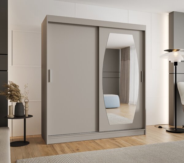 Šatní skříň 180 cm Rosaria (kašmír). Akce -20%