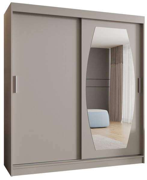 Šatní skříň 180 cm Rosaria (kašmír). Akce -20%
